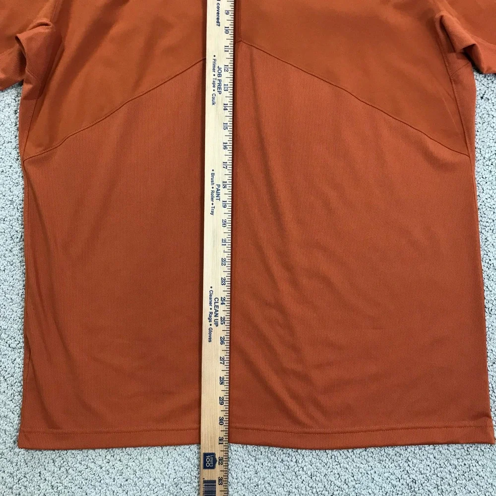 Nike Dri-FIT Texas Longhorns Polo Shirt Mens XL Burnt Orange Golf Short Sleeve